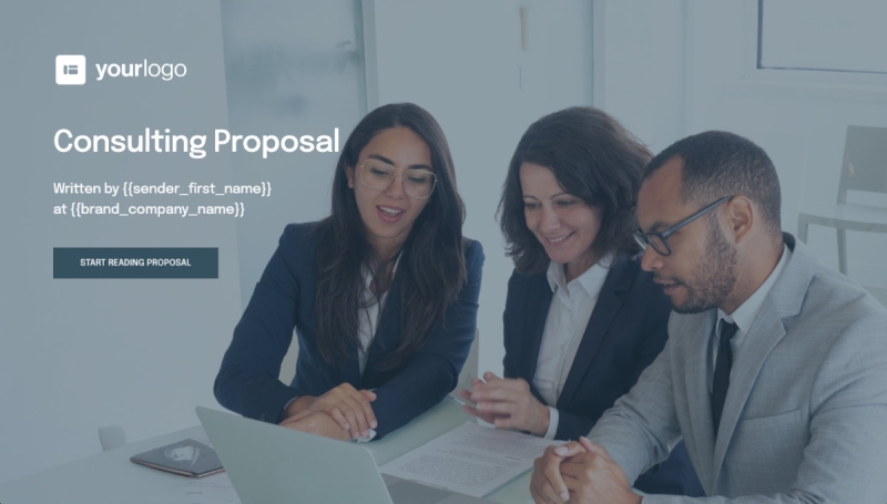 Consulting Proposal Template Slide 1