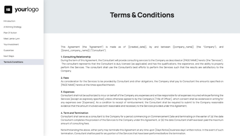 Consulting Proposal Template Slide 9