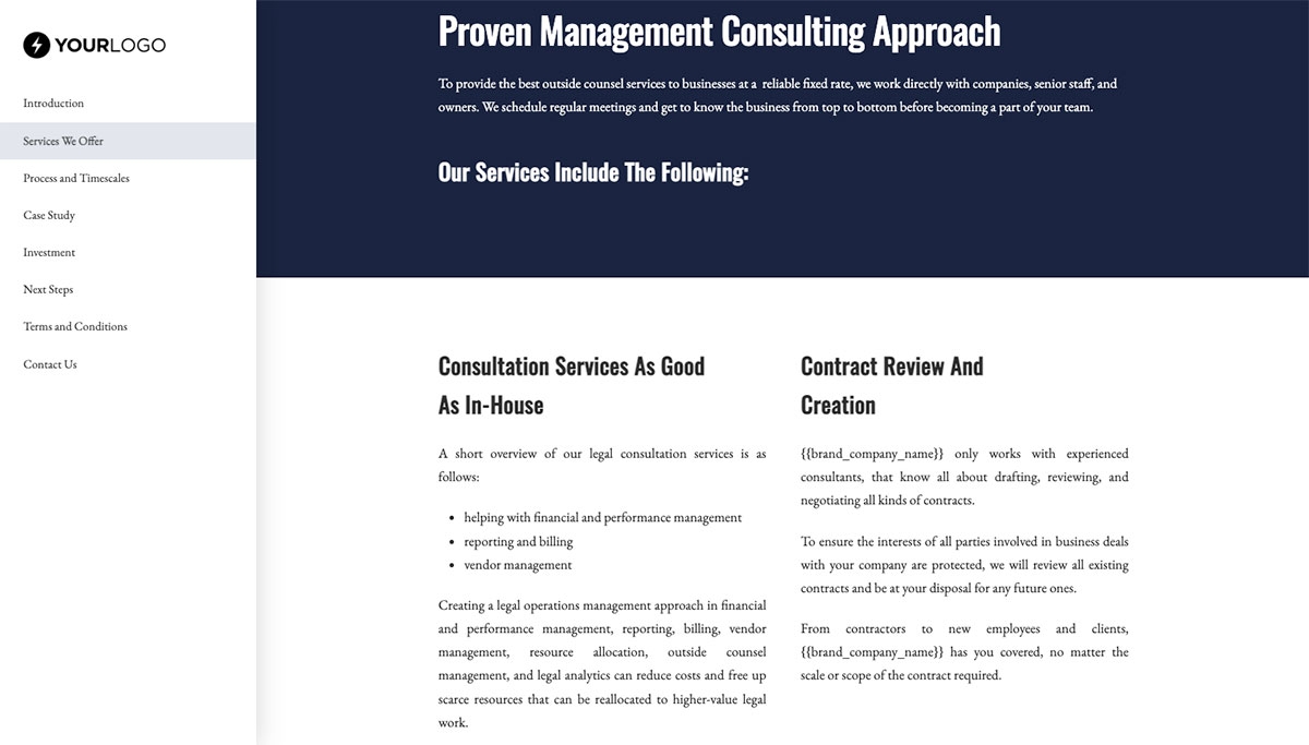 Contract Management and Legal Operations Consulting