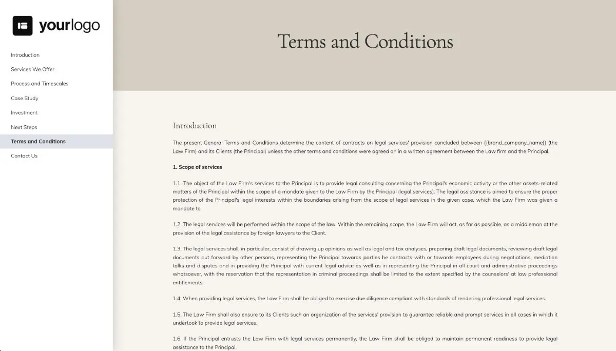 Legal Services Proposal Template Slide 8