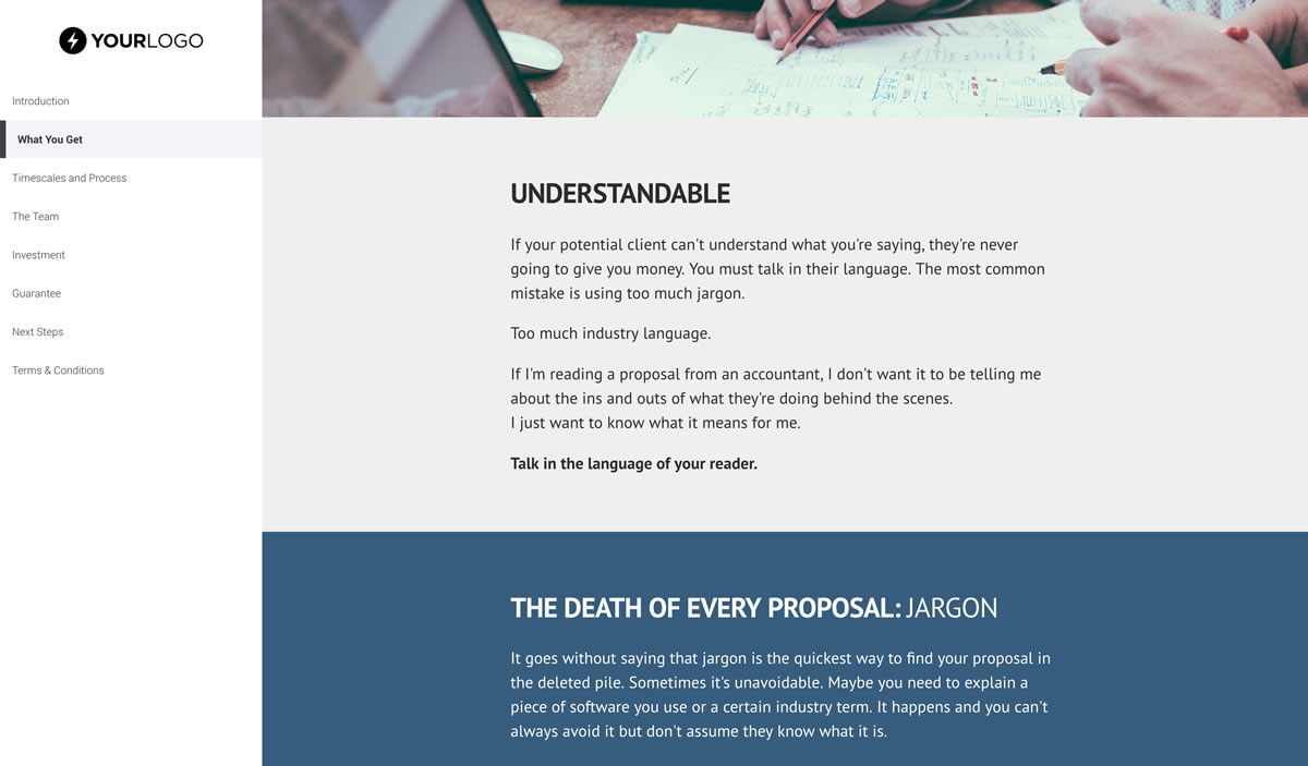 Free Sales Proposal Template Better Proposals   03 