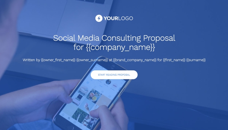 Social Media Consulting Proposal Template Slide 1