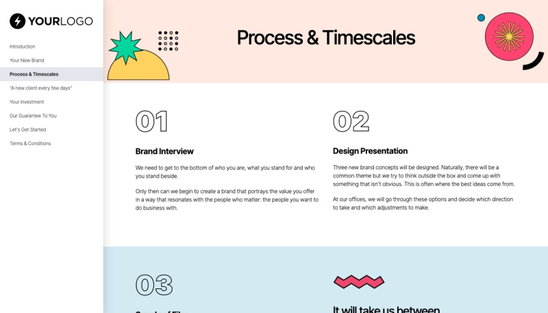 Brand Design Proposal Template - Case study example