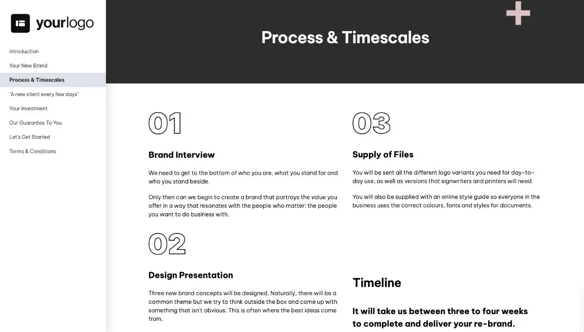 Brand Design Proposal Template Slide 4