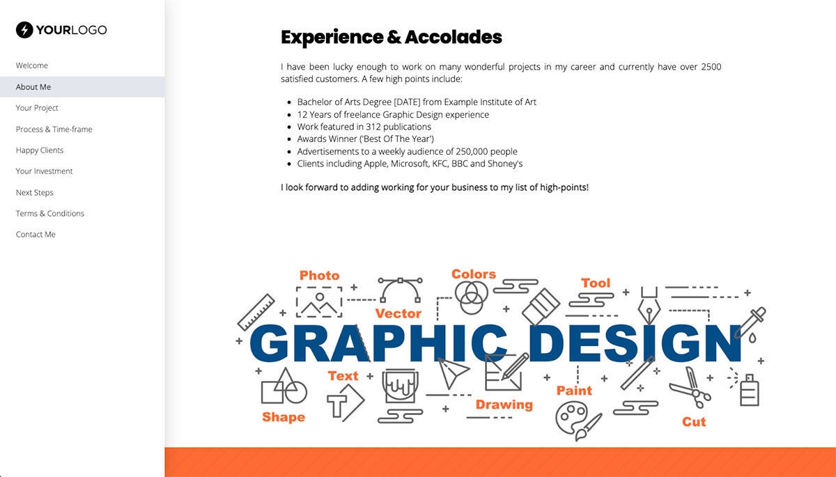 Freelance Design Proposal Template Slide 3