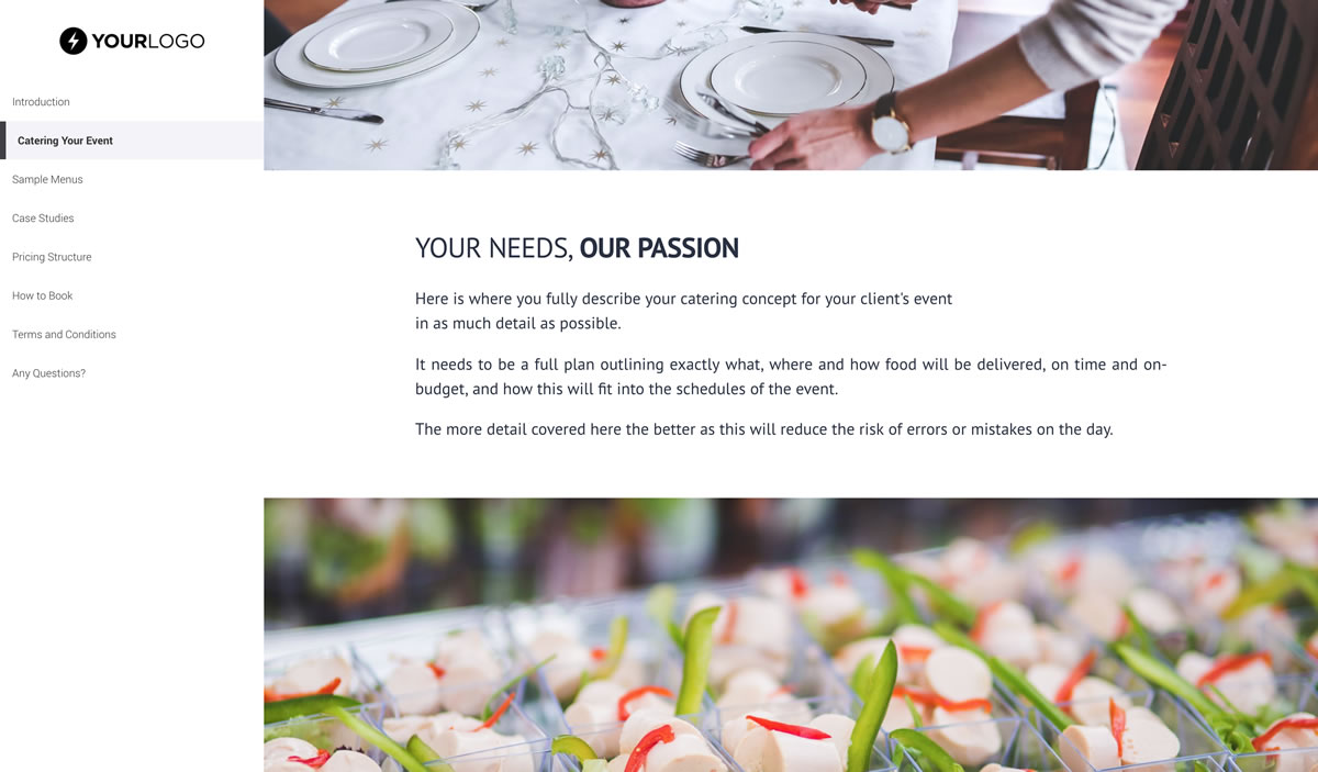 This [Free] Catering Proposal Template Won $21M of Business Inside Catering Proposal Template