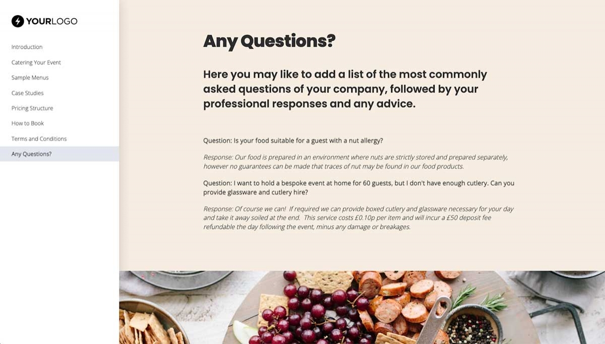 This Free Catering Proposal Template Won 16M Of Business