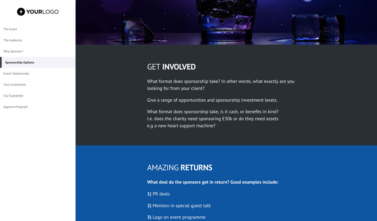 Free Sponsorship Proposal Template from betterproposals.io