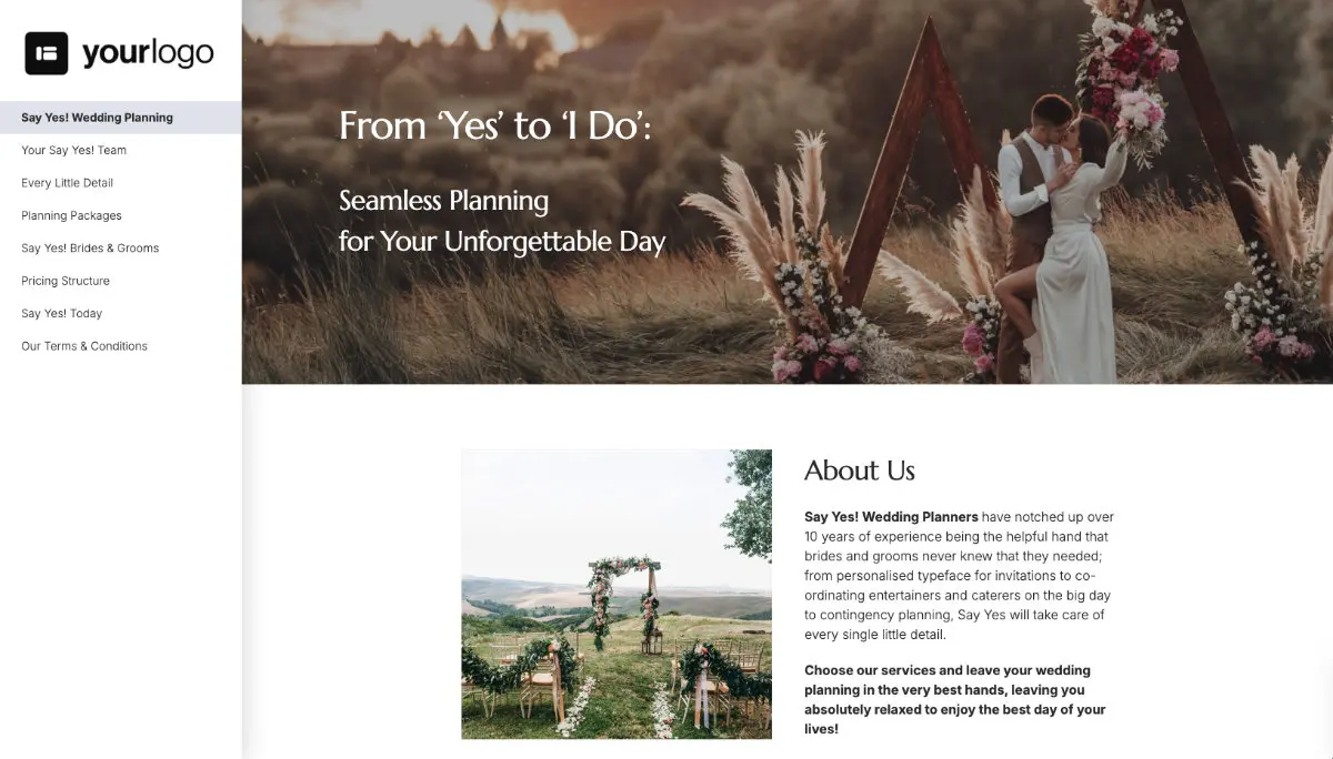 Wedding Planner Proposal Template Slide 2