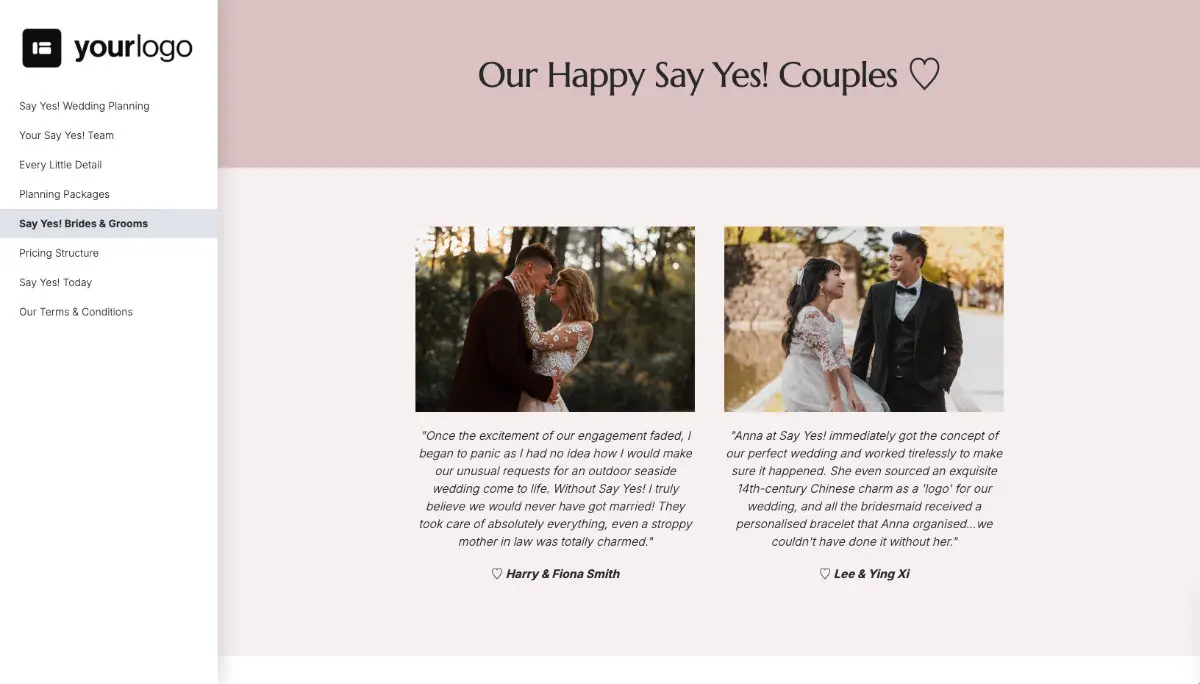 Wedding Planner Proposal Template - Case study example