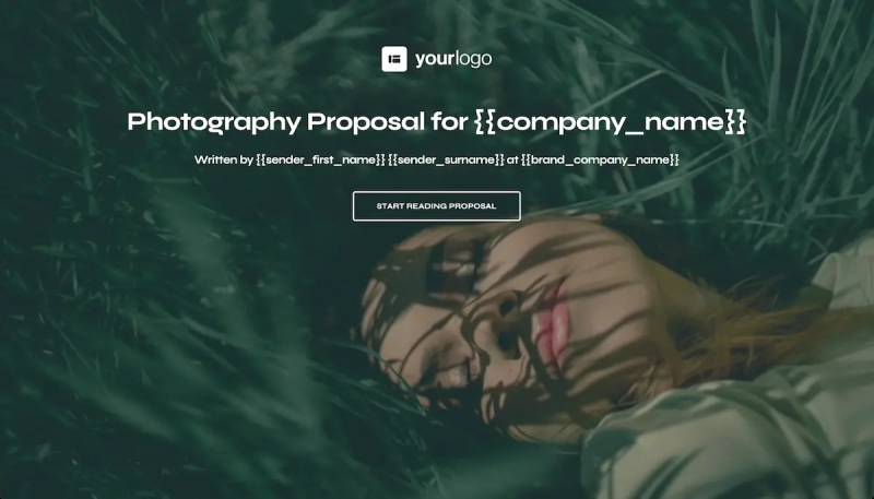 General Photography Proposal Template