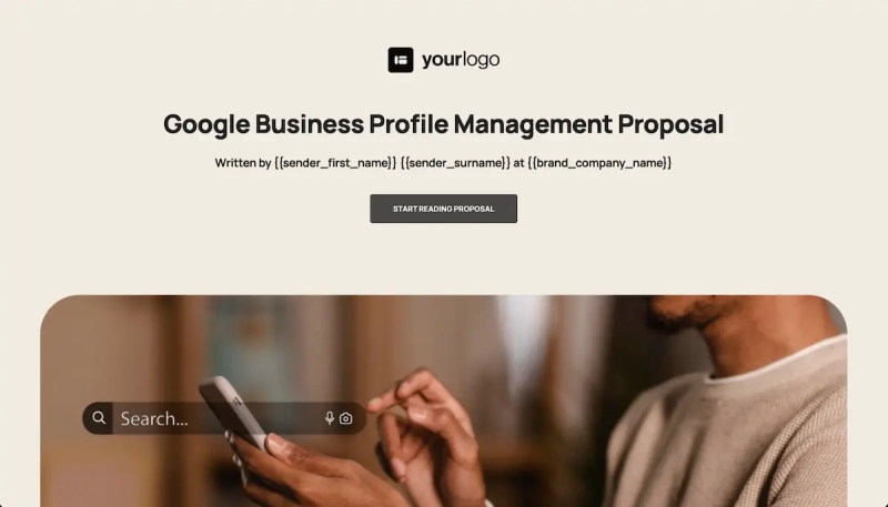 Google Business Profile Management Template - Visually stunning cover