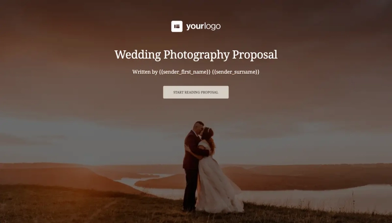Wedding Photography Proposal Template