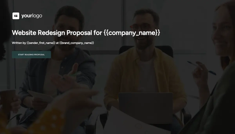 Website Redesign Proposal Template
