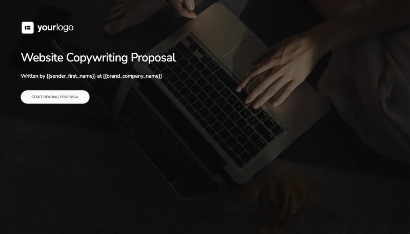 Website Copywriting Proposal Template