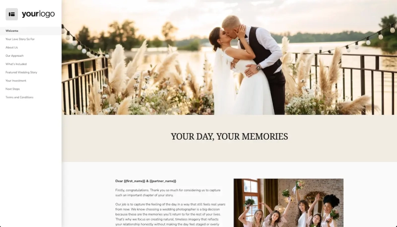 Wedding Photography Proposal Template Slide 2