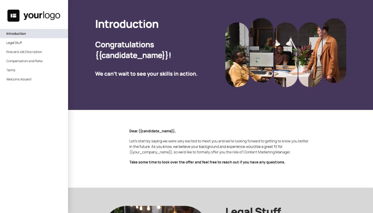 Content Marketing Manager Job Offer Template Slide 2