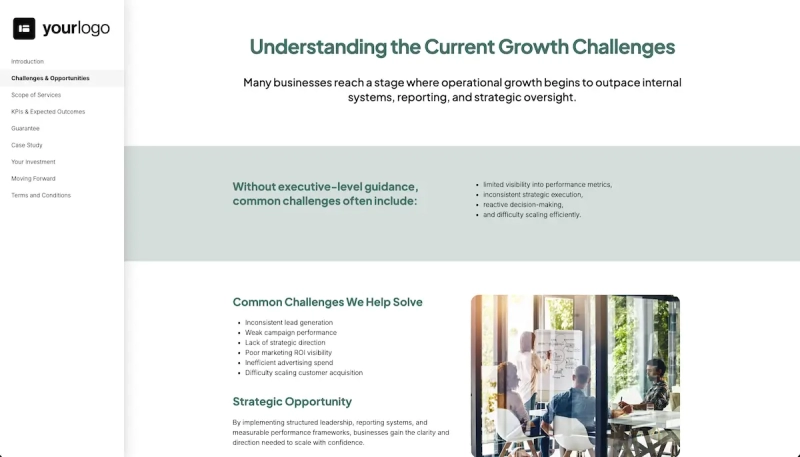 Fractional CMO Proposal Template Slide 3