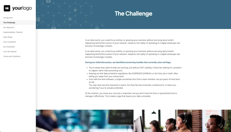 Cybersecurity Proposal Template Slide 3