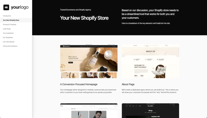 Shopify Ecommerce Development Proposal Template Slide 3