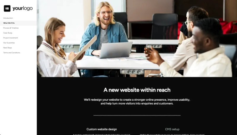 Website Redesign Proposal Template Slide 3