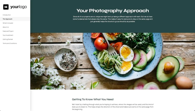 General Photography Proposal Template Slide 3