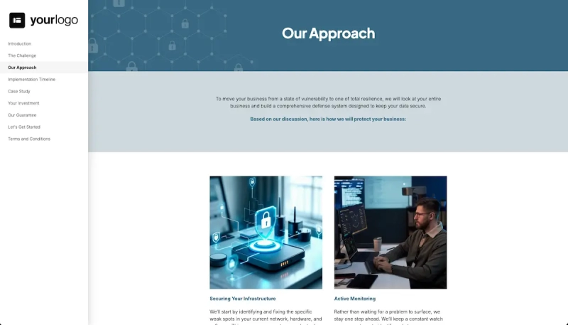 Cybersecurity Proposal Template Slide 4