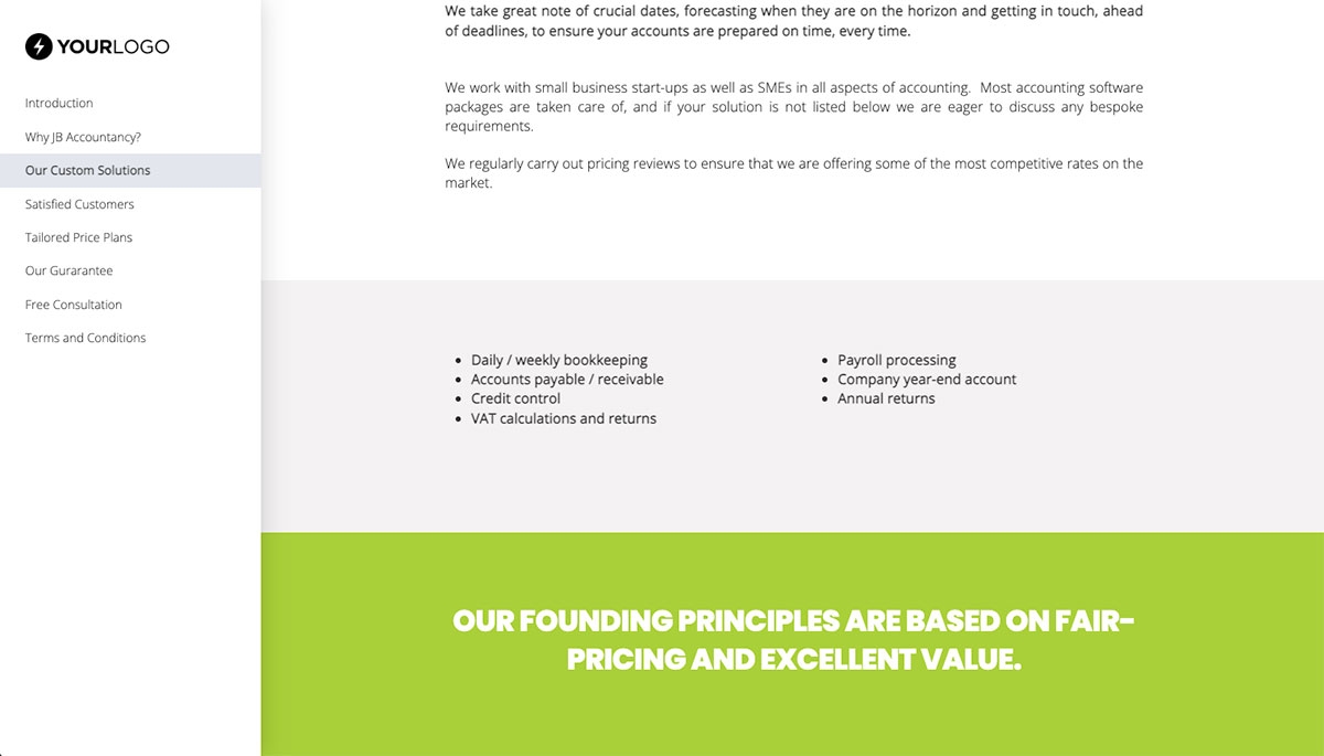 Accounting Proposal Template - Process and timescales