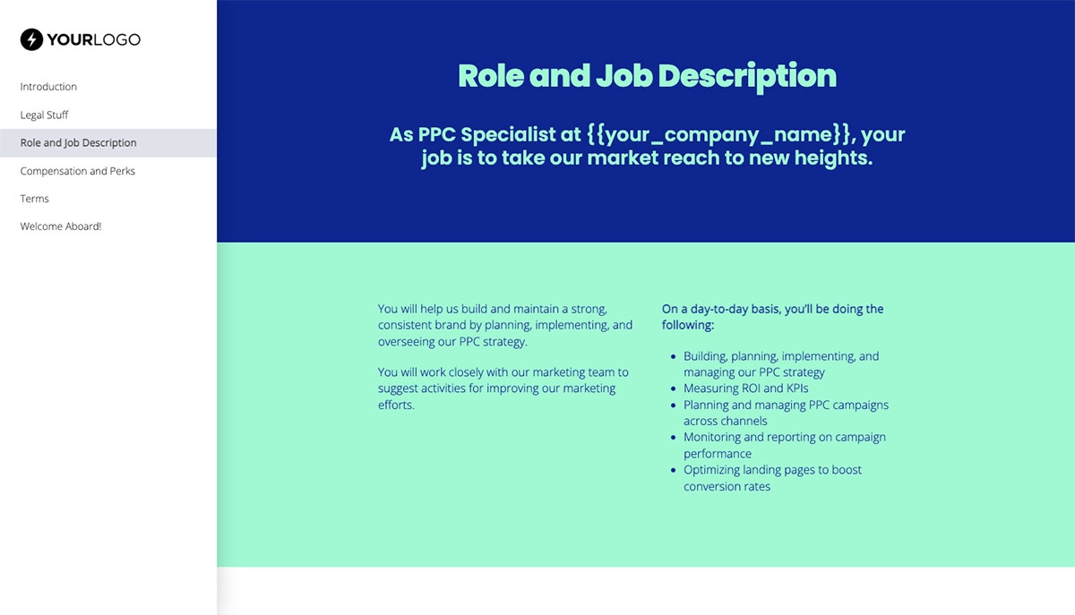 PPC Specialist Job Offer Template - Pre-Written Role and Job Description