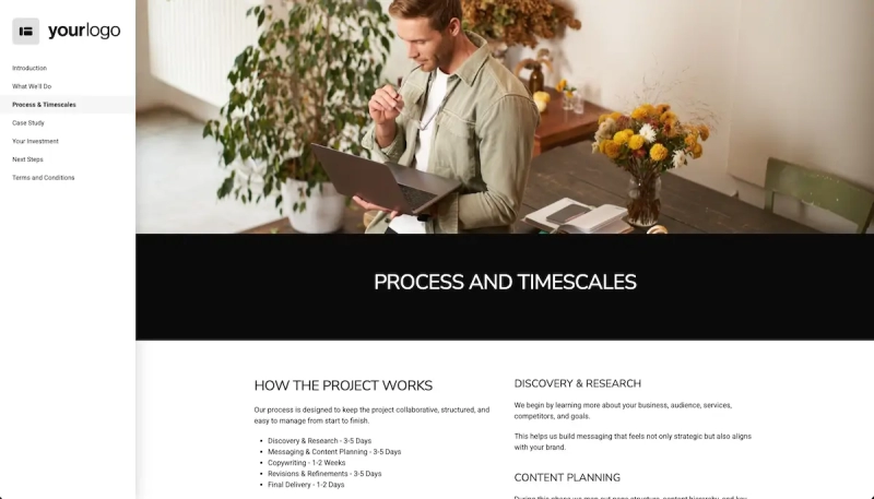 Website Copywriting Proposal Template Slide 4