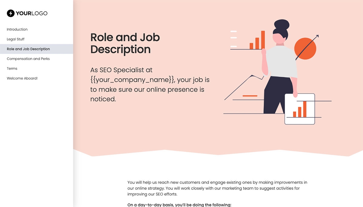 SEO Specialist Job Offer Template - Role and Job Description