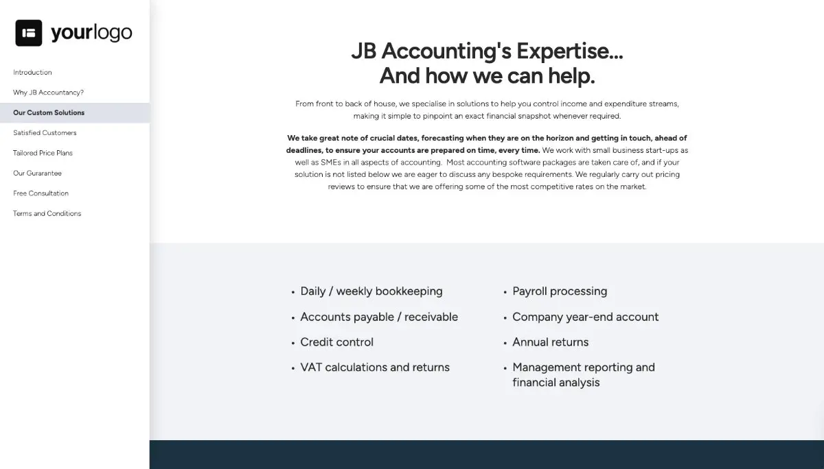Accounting Proposal Template - Process and timescales