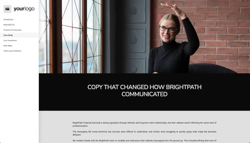 Website Copywriting Proposal Template Slide 5
