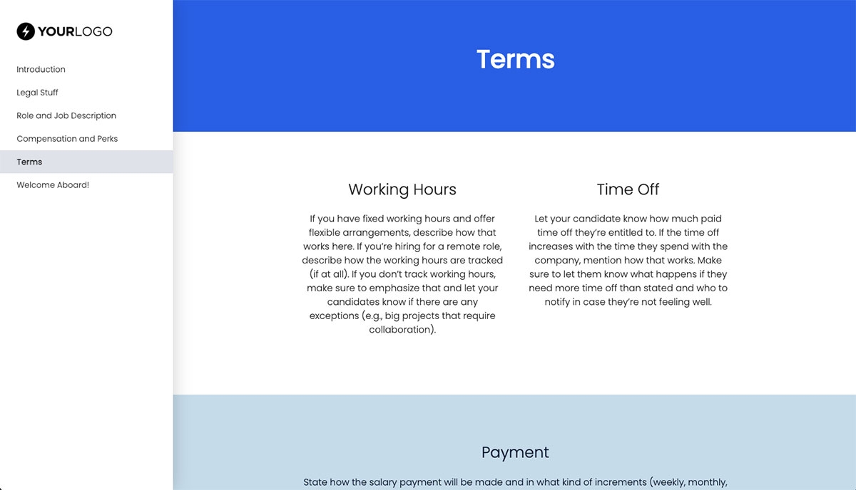 Accountant Job Offer Template - Their Day at Your Company