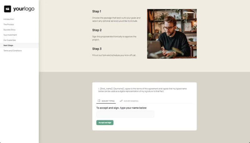 Google Business Profile Management Template - Next steps with digital signing 