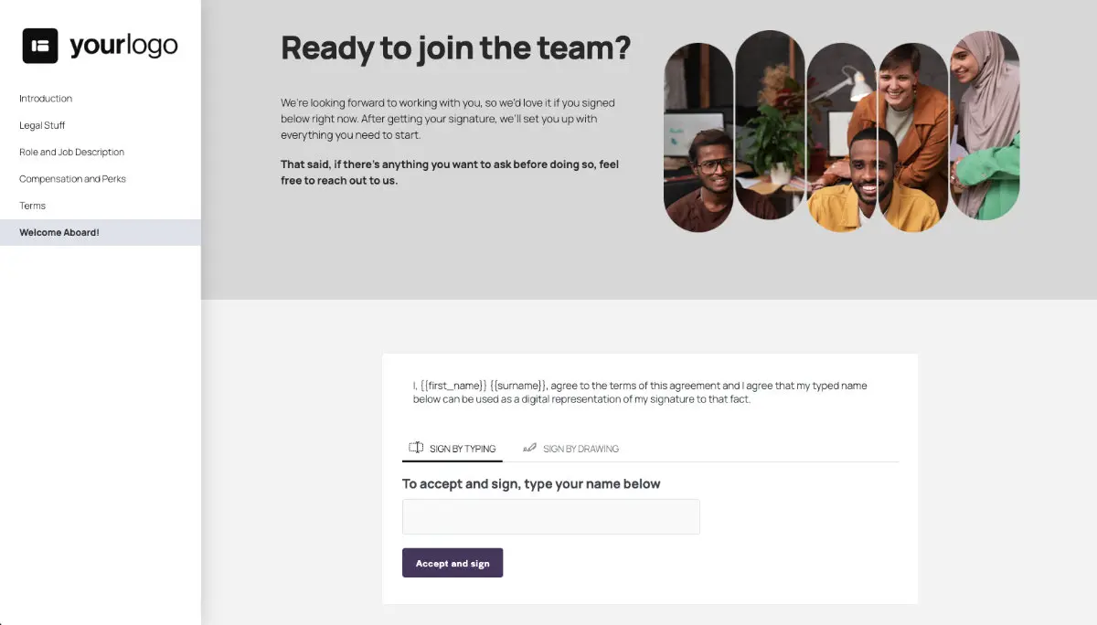 Content Marketing Manager Job Offer Template - Digital Acceptance