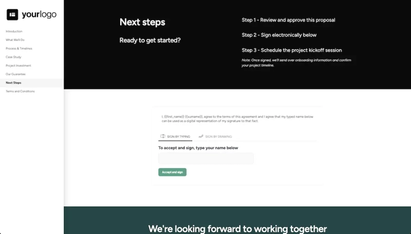 Website Redesign Proposal Template - Keep the project moving
