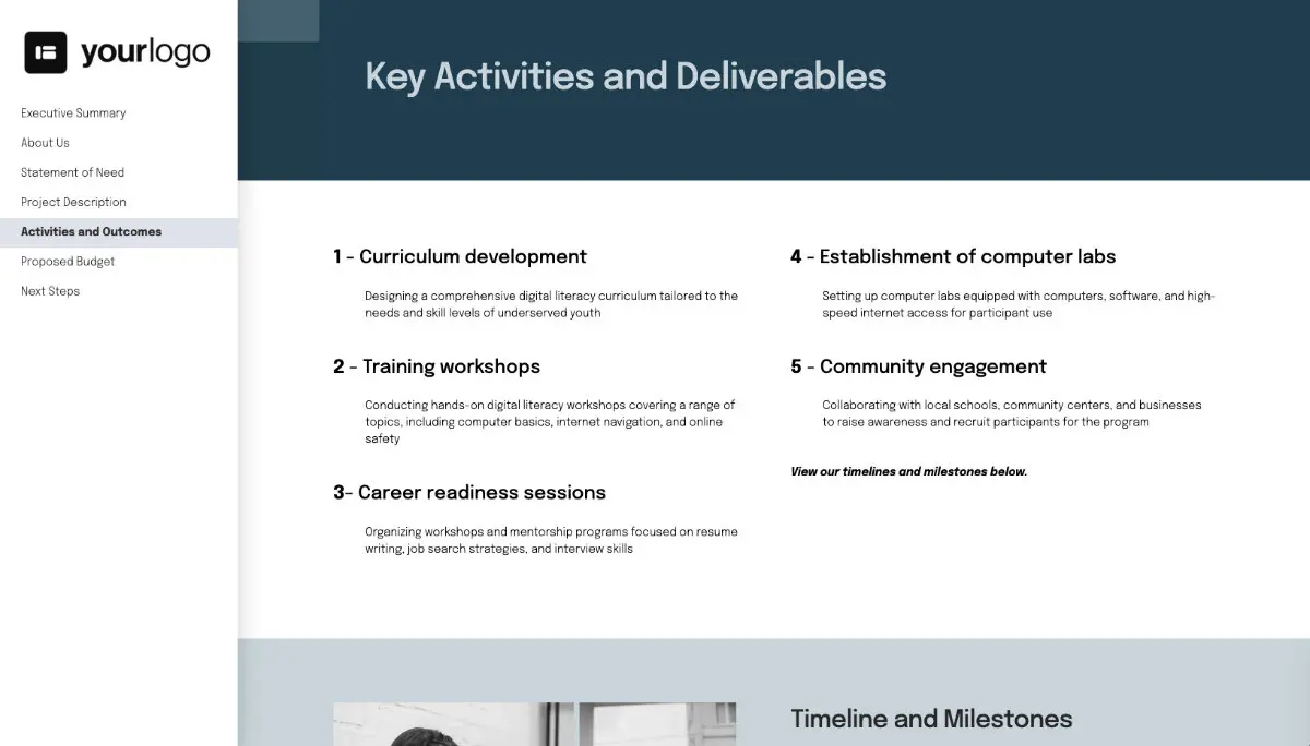 Grant Proposal Template Slide 6