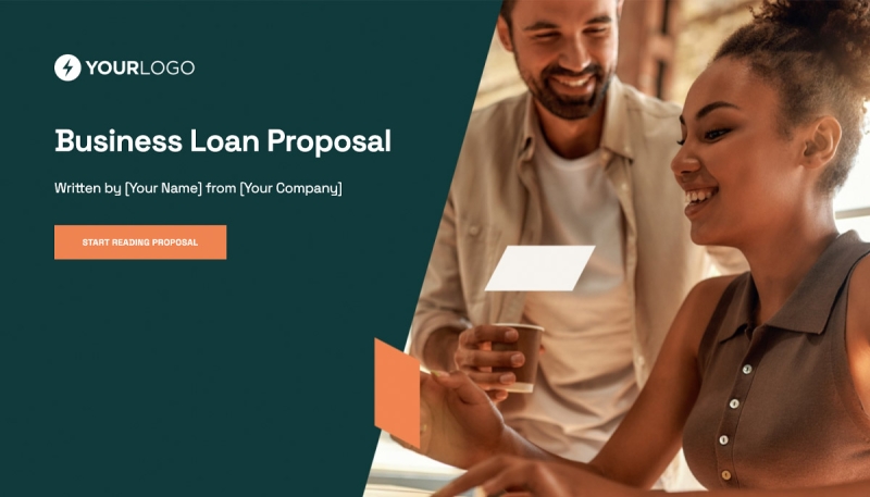 New: Business Loan Proposal Template Slide 1