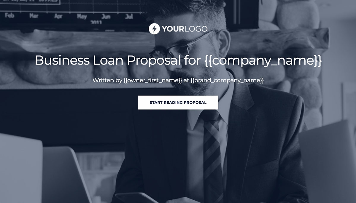 Business Loan Proposal Template Slide 1