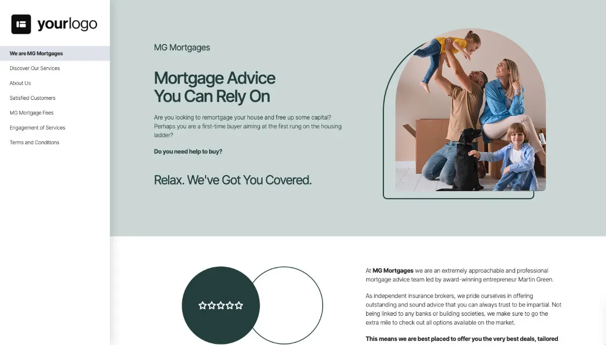 Mortgage Broker Proposal Template - Pre-written services section