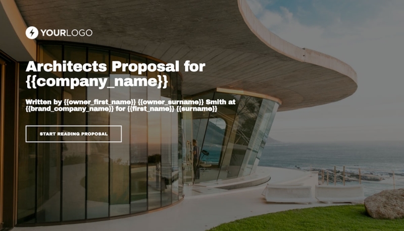 Architecture Proposal Template Slide 1