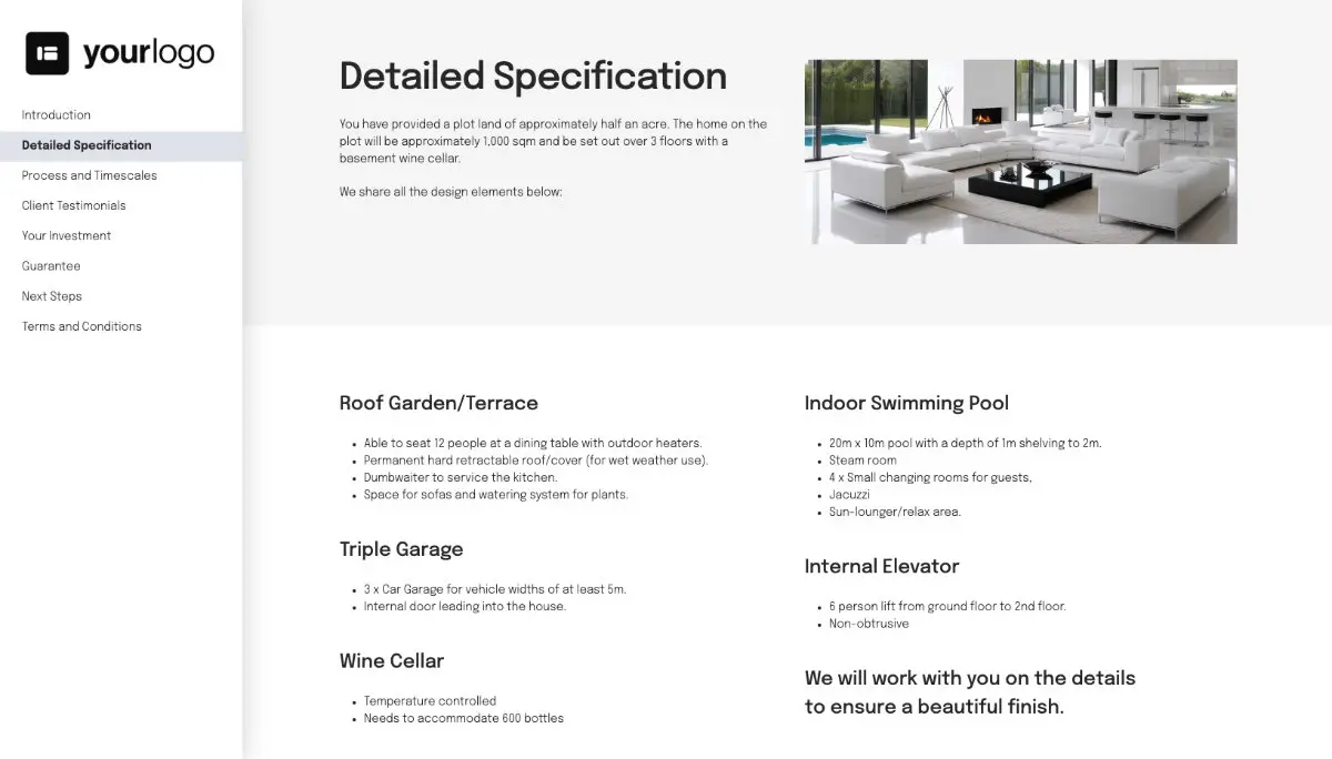 Architecture Proposal Template Slide 3