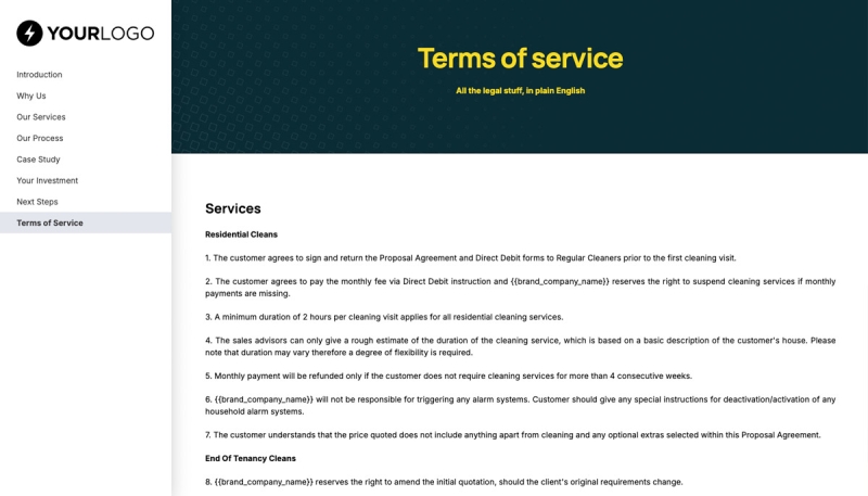 Cleaning Service Proposal Template Slide 9