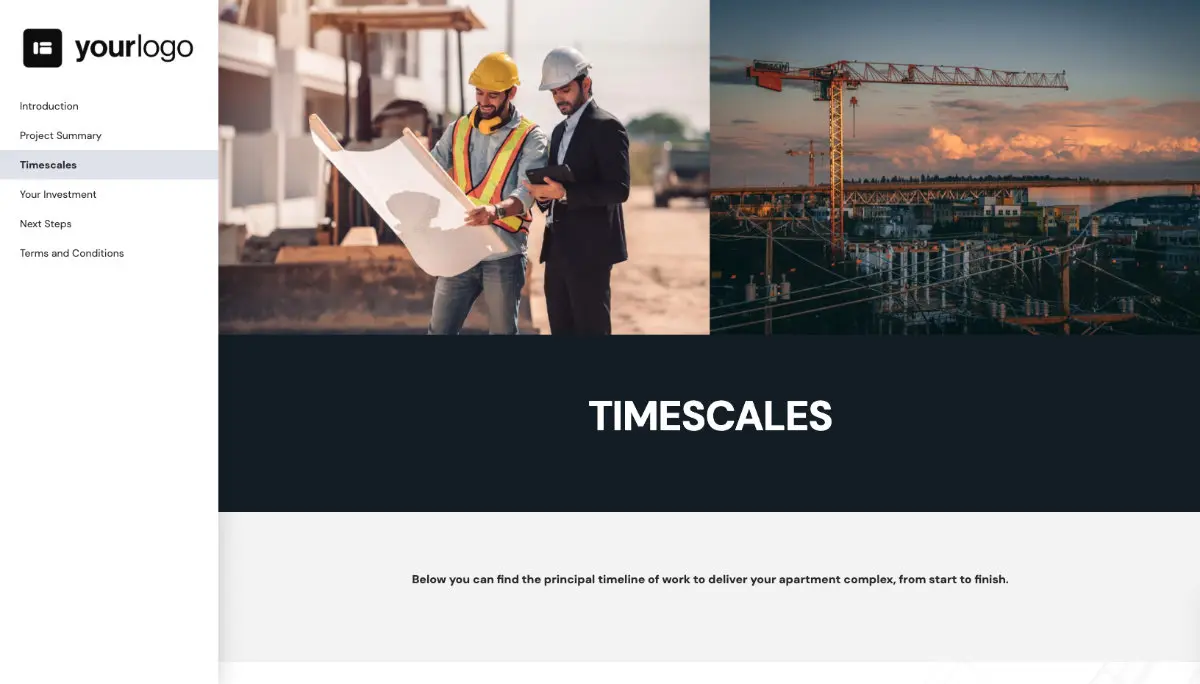 Construction Work Proposal Template Slide 4