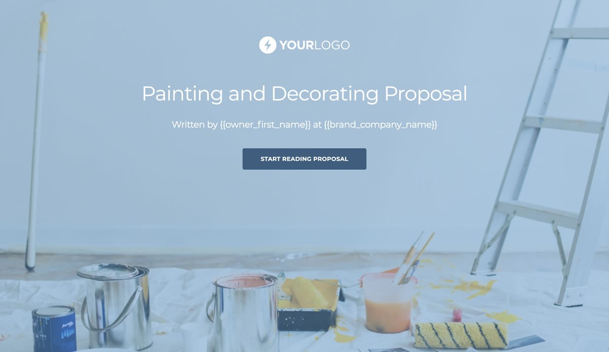 This [Free] Painting Proposal Template Won $23M of Business Within Painting Proposal Template