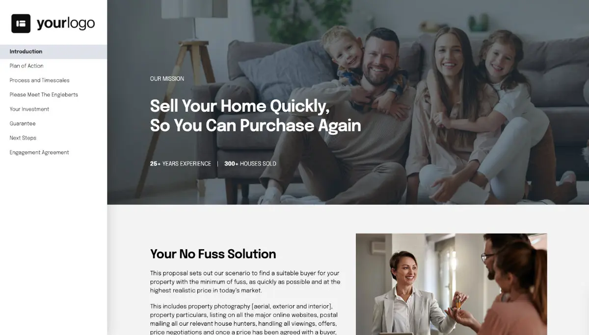 Real Estate Proposal Template Slide 2