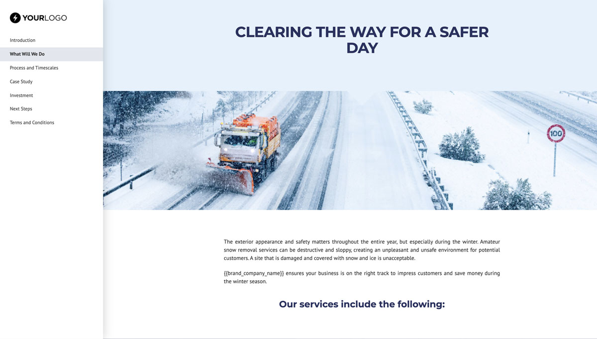 snow removal business plan pdf
