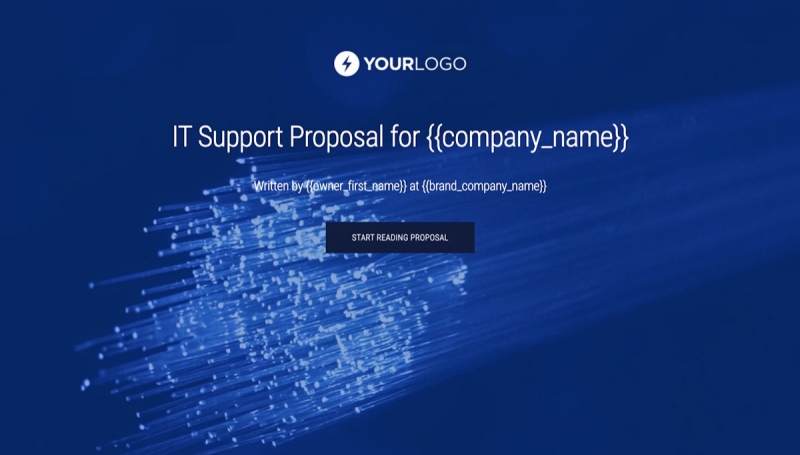 IT Support Services Proposal Template