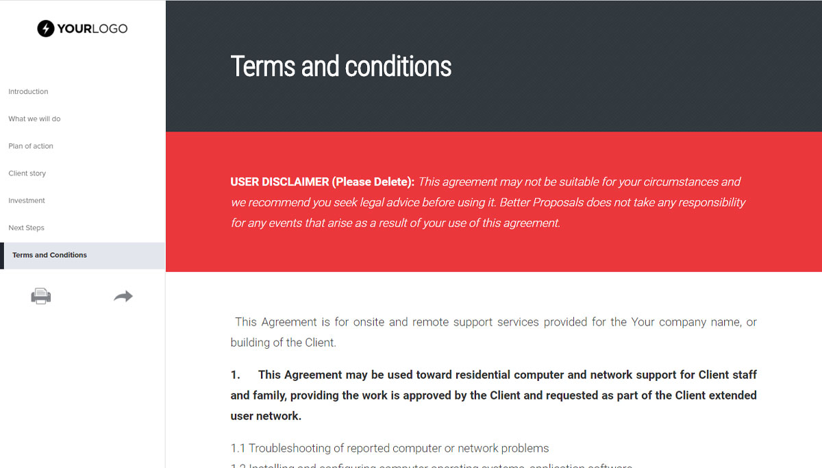 network design project proposal template